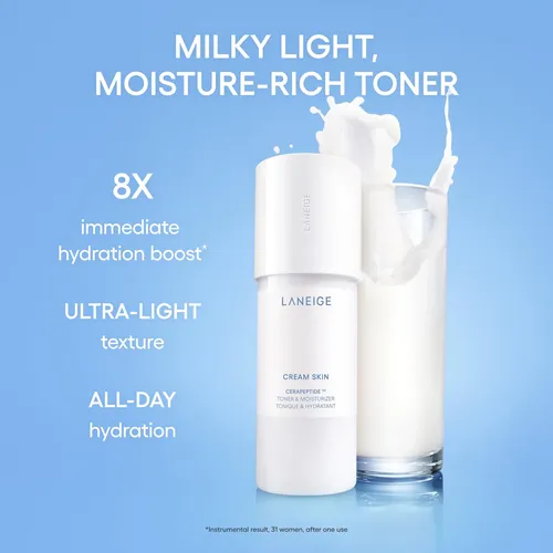 Milky Toner Laneige Cream Skin Ceramide Peptide 80 Ml
