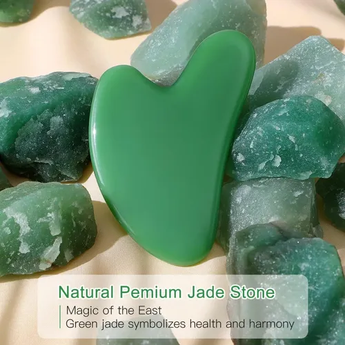 Tabla De Guasha Para Gatillo, Piedra De Jade Natural, De Sha