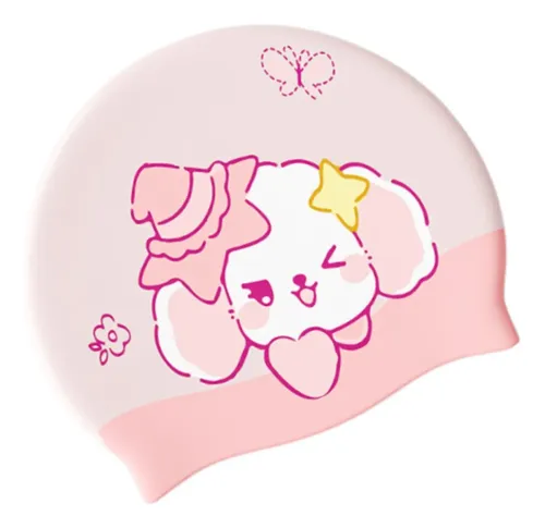 Gorro De Baño Para Niños, Gorro De Ducha Ligero Para Rosa
