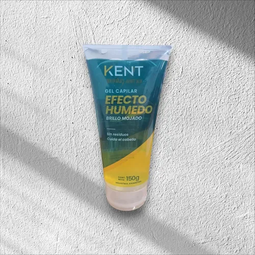 Gel Fijador Capilar Kent Efecto Mojado Brilloso 150g Vegano