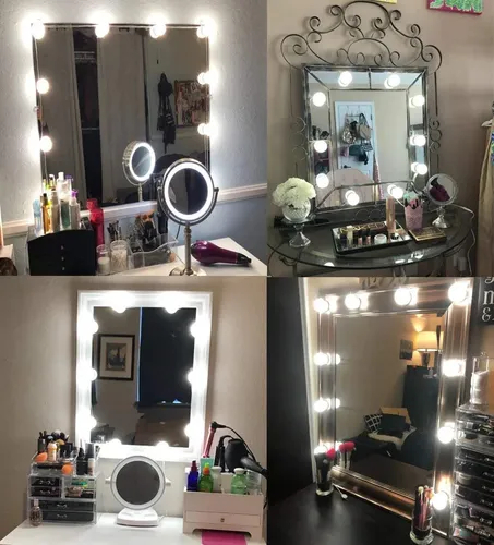 Luces Para Espejo De Maquillaje 10 Bombillas Led, 3 Colores