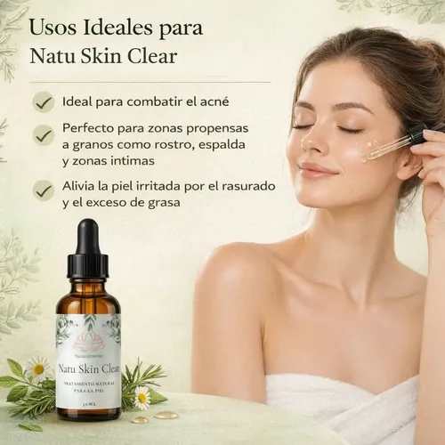 Sérum Anti Acné Natu Skin Clear Naturalmente 30ml 2×1