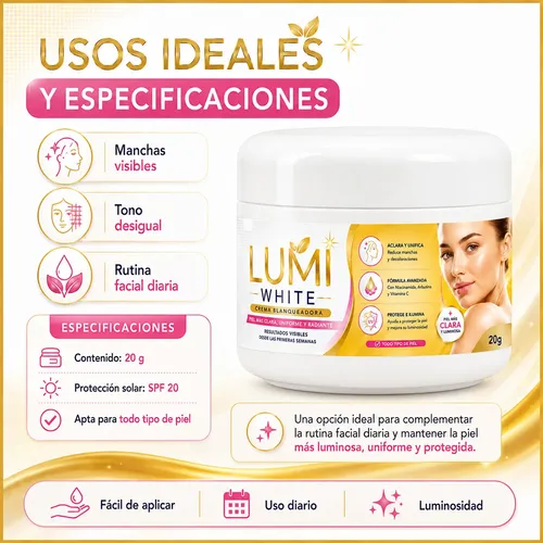 Crema Anti Manchas Rostro 20g Hidratante Spf20 Diario