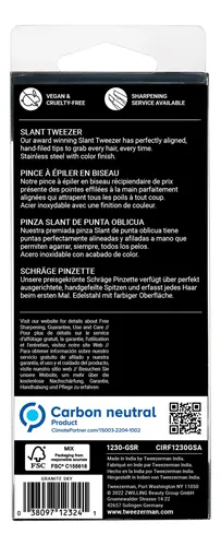 Pinza Inclinada De Acero Inoxidable Para Cejas, Color Azul C