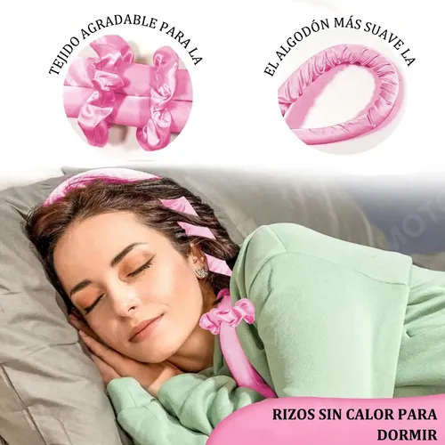 Set 9 Rizador De Cabello Rizos Sin Calor,rulos Para Cabello
