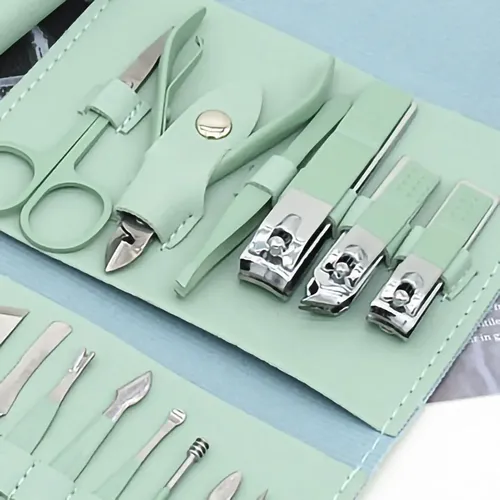 Set Manicura Pedicura Estuche De Viaje Alicate Tijera Lima