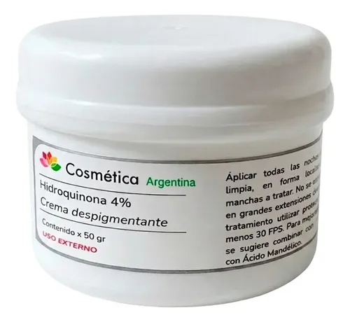 Cr Blanqueadora Para Pecas Mancha De Sol Acne Edad Hidroq 4%