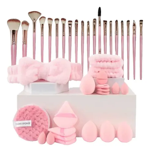 40 Brochas De Maquillaje Profesionales, Juego De Herramienta