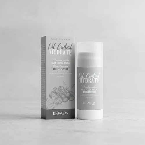 Mascarilla Facial Barra Stick Mud Mask Bioaqua Carbon Bamboo Tipo de piel Grasa