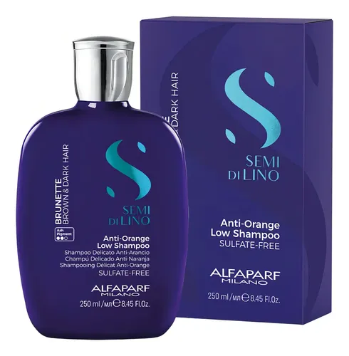 Shampoo Alfaparf Semi Di Lino Brunette Anti-orange X 250ml.