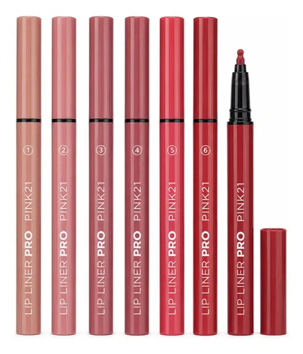 Delineador Labios Liquido Pink 21 Pro A Prueba Agua