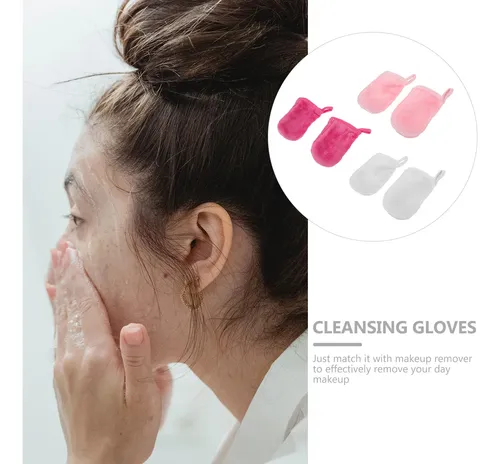 6 Guantes Desmaquillantes Lazy Superexfoliantes Para Rostro