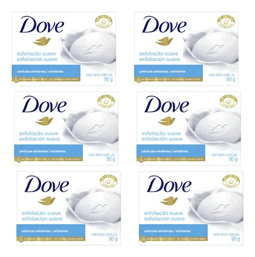 Pack Jabón En Barra Dove Exfoliación Suave 90 Gr
