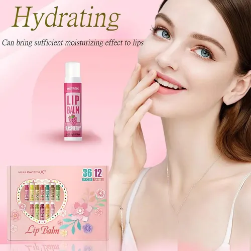 /ff Set Y Caja De Bálsamo Labial De 3.6 Unidades, Key Lip/ C