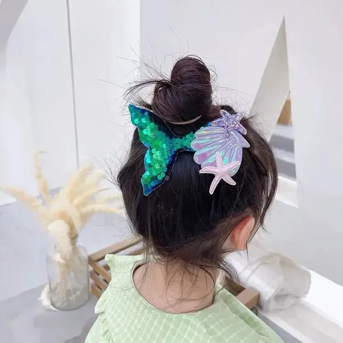5pzs Broches Cabello Cola Sirena Horquillas Accesorios Niña