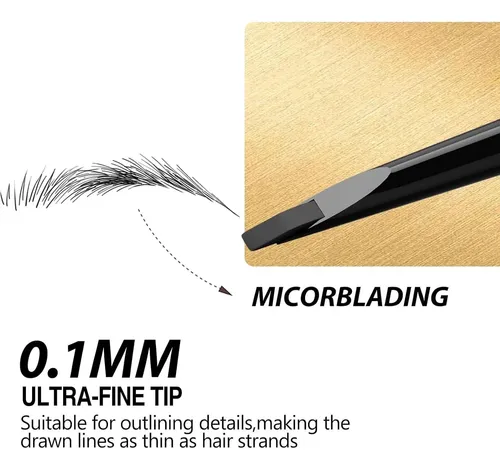Lápiz Dual Langmanni Para Cejas 2 Piezas Con Spoolie, Tono