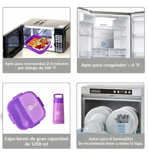 . / . . Set De Almuerzo For Estudiantes: Caja De Plástico