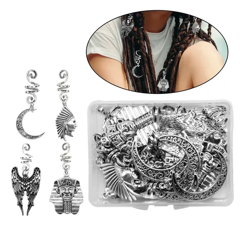 Diferentes Anillos De Metal Con Trenzas Para El Pelo, Decora