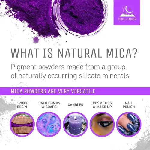 Polvo Mica Rojo Perla 25g Para Cosmética Y Arte
