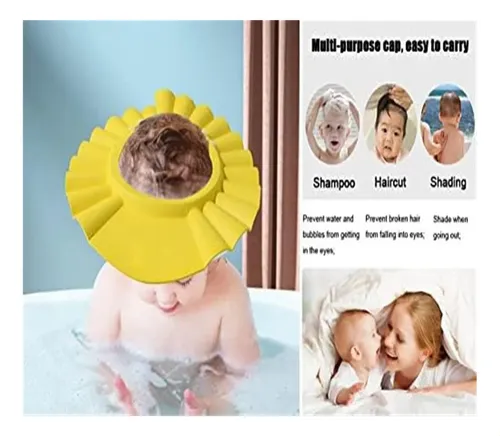 Paquete De 3 Gorros De Baño Para Bebés, Suaves Y Ajustables