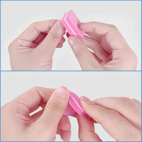 100 Piezas Limas De Esponja Para Uñas