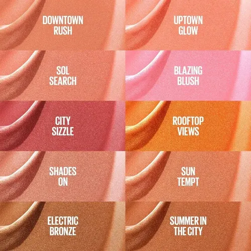 Rubor Maybelline Sunkisser Blush N°12 Summer In The City Marrón Claro