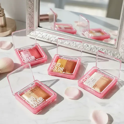 Iluminador Duo Polvo Compacto Pink 21