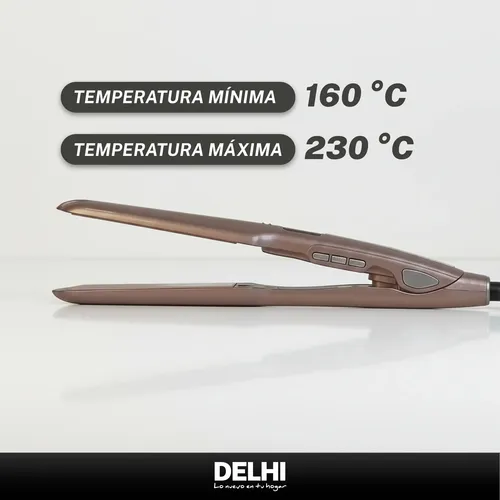 Planchita De Pelo Cerámica Delhi 40w 6 Niveles Cabello Seco