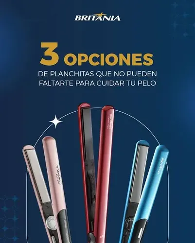Plancha De Pelo Titanium Britania 230oc Rose Gold