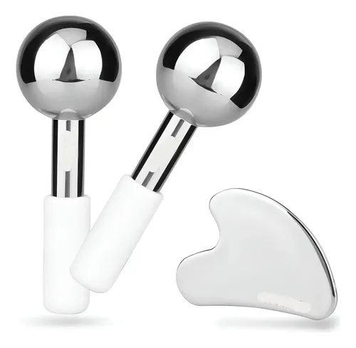 Esferas Faciales Y Juego De Gua Sha, Herramienta Facial Gua