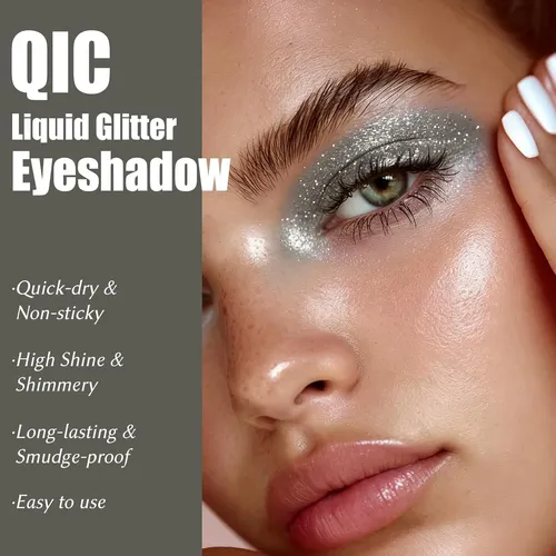 Sombra Líquida Con Brillo Y Efecto Glitter Qic 01 Vía