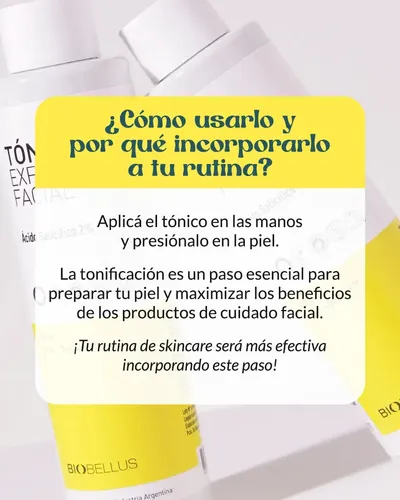 Tónico Exfoliante Facial Biobellus X 100 Ml Ácido Salicílico