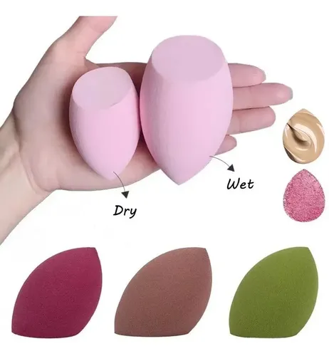 Esponjas Blender Aplicar Maquillaje Base Corrector Recto