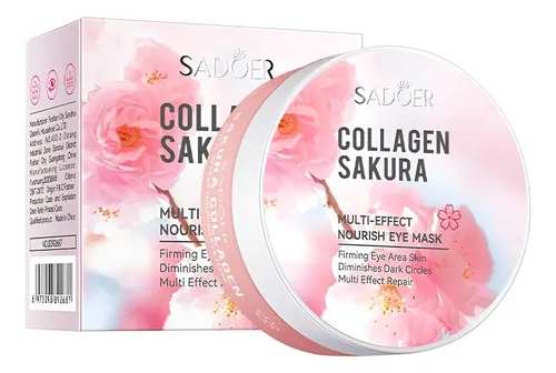 Parches Hidrogel Ojos Sadoer Colágeno Sakura Elimina Ojeras Todo Tipo De Piel Día/noche
