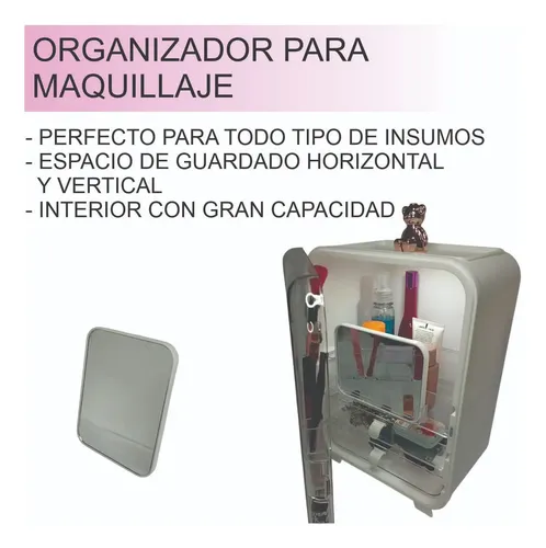 Organizador Para Maquillaje Porta Cosmeticos Con Luz Blanco