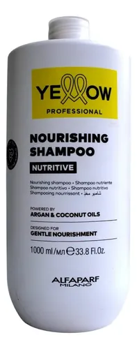 Shampoo Alfaparf Yellow Nutritivo Aceite Argan Coco Brillo 1