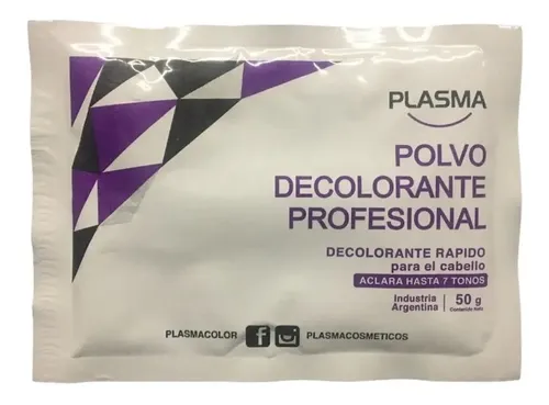 3 U Polvo Decolorante Blondie Plasma Aclara 7 Tonos 50gr