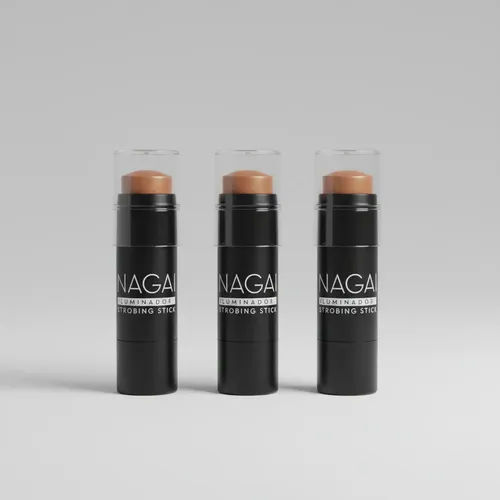 Iluminador En Barra Nagai Maquillaje Rostro X3