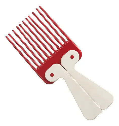 Peine Ahuecador Plegable Eurostil Doble Púa Para Rulos Método Curly Girl