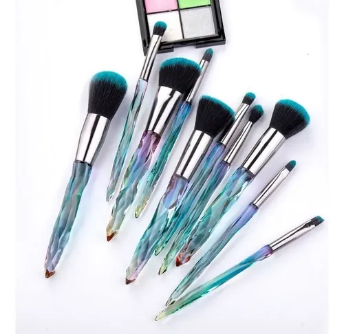 Set De Brochas De Maquillaje Gradient Crystal Para Uso Cosmé