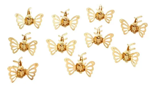 Peluca Con Rastas, Hebilla Para Extensión De Cabello, Joyerí 10pcs Gold