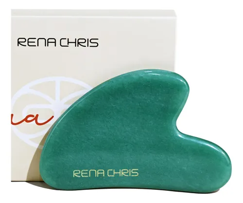 Herramientas Faciales Gua Sha Rena Chris, Piedra De Jade Nat