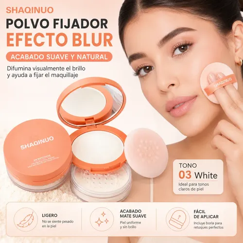 Polvo Compacto Shaqinuo Para Rostro Y Ojos