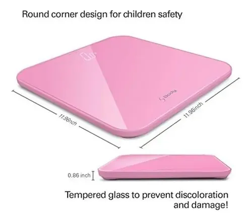 Báscula Inteligente Visiontechshop S Body Rosa Rosa – 1 Escala.