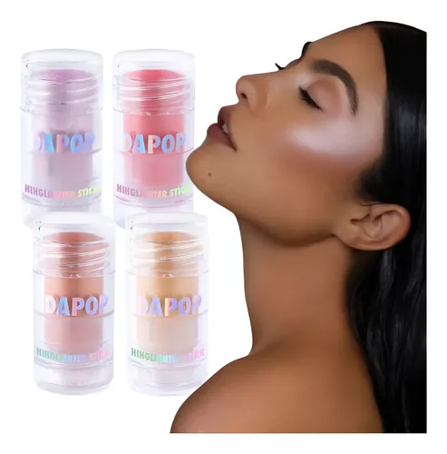 Kit Iluminadores En Barra Highlighter Stick Cremosos Dapop