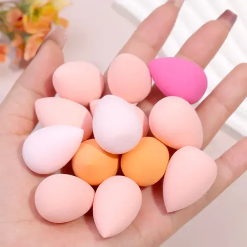 Esponjas Maquillaje 12 Pzs Beauty Blender Colores Surtidos