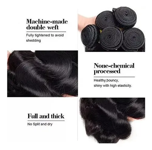 L Cabello Humano Ondulado 50 Cm 100 G Y