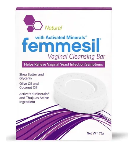 Jabón Vaginal Antifúngico Femmesil 75g Natural