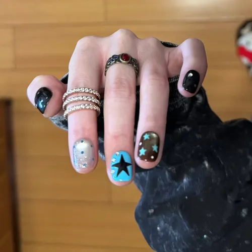 Alta Calidad Pegatinas De Arte De Uñas Punk Milenario
