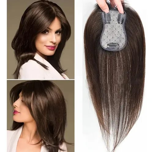 Aumentador De Volumen Capilar Clip In Cabello Humano Liso 03 10 Pulgadas